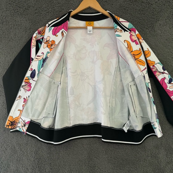 Ruby Rd Floral Zip up Cotton Jacket, Size L, Good Condition - Picture 2 of 6